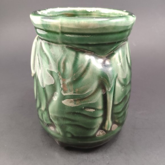 VTG Majolica Elephant Planter Vase 4.5" - Picture 4 of 11